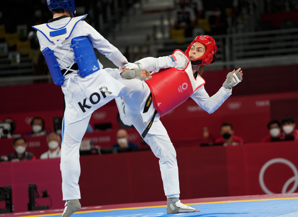 (东京奥运会)跆拳道——女子67公斤以上级决赛:塞尔维亚选手米莉恰
