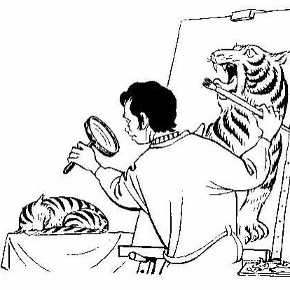成语故事:照猫画虎