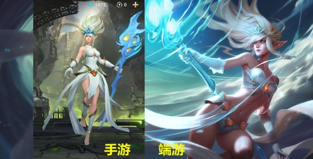lol手游与端游的区别,3位女英雄服饰大变样,只有金克斯保持了原样
