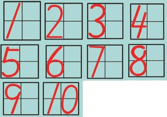其实数字和笔顺也