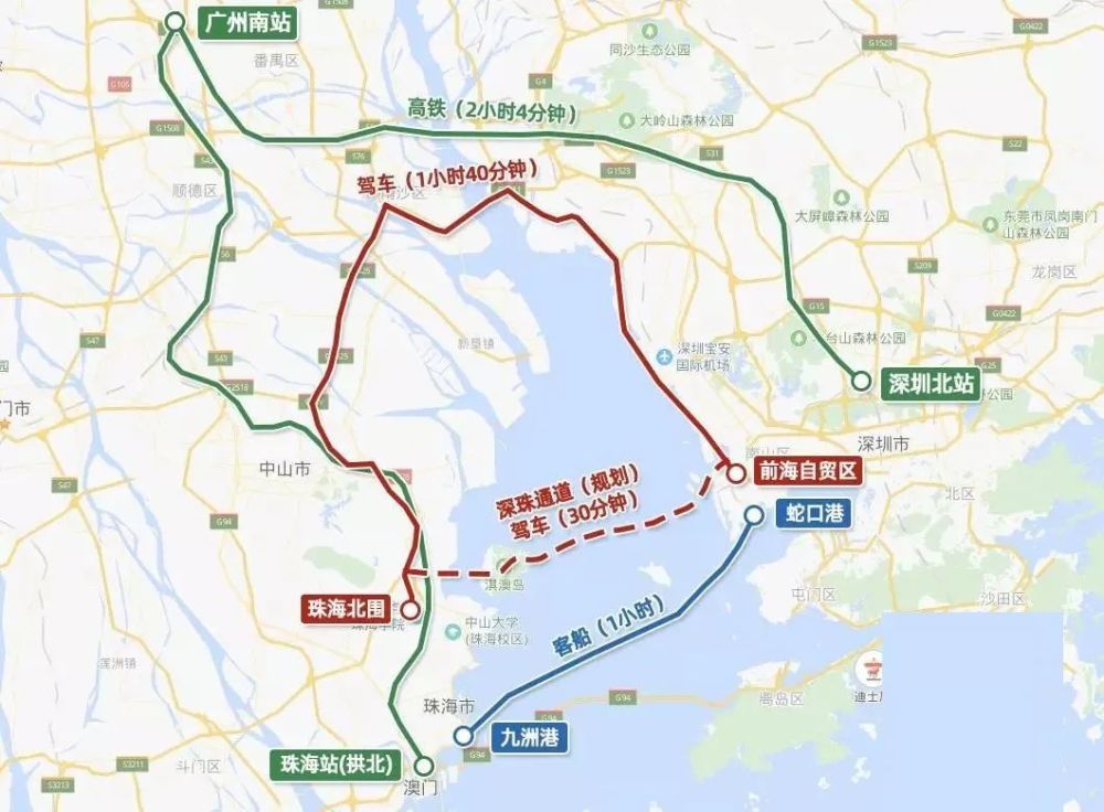 港珠澳大桥20公里,东起深圳前海,经淇澳岛,西至珠海京珠高速互通立交