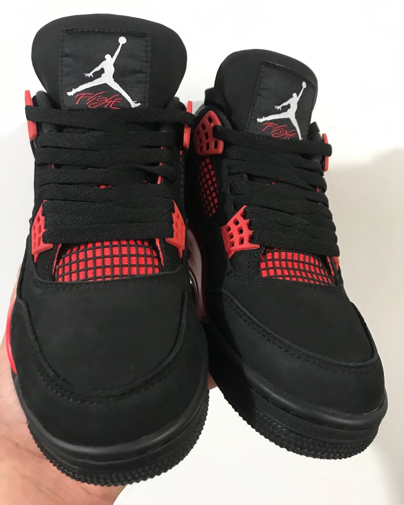 "红雷神"!全新黑红 aj4 实物曝光!
