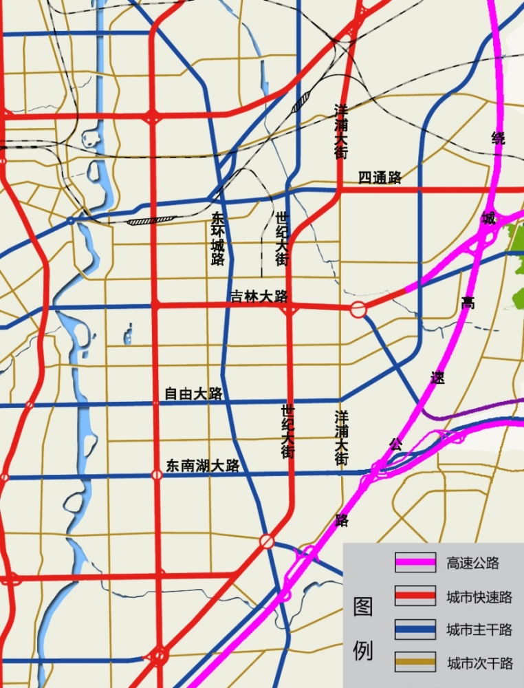 长春洋浦大街(四通路-北四环路)规划为城市快速路