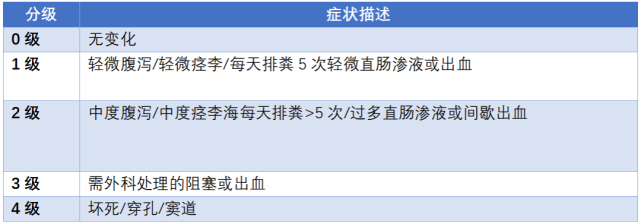 盆壁,肌群等放射性损伤情况并对肠道放射性损伤情况进行进一步的评估