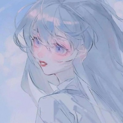 一组超火的绝美蓝色系动漫头像