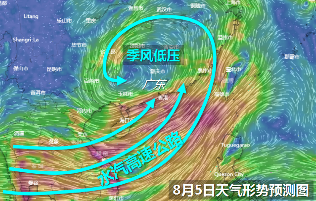 雨雨雨!南海季风水龙蠢蠢欲动,警惕"郑州式"暴雨8月袭粤