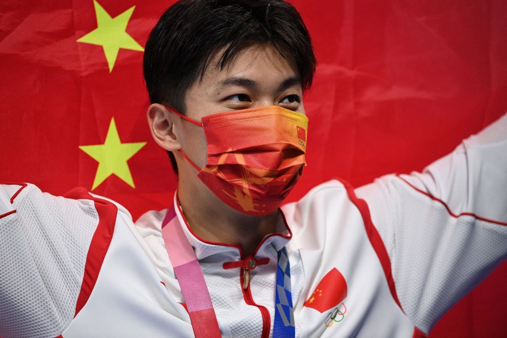组图:让五星红旗在奥运游泳赛场高高飘扬 汪顺勇夺中国第16金
