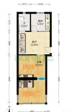 40平的一房一厅都不算传统意义的好户型大家会怎么选