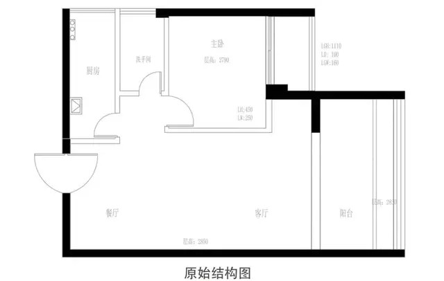 65平米三室一厅平面图,65平方三房一厅效果图 像下图这个户型,65平,初期户型也是一室一厅,但是因为内部没有承重墙