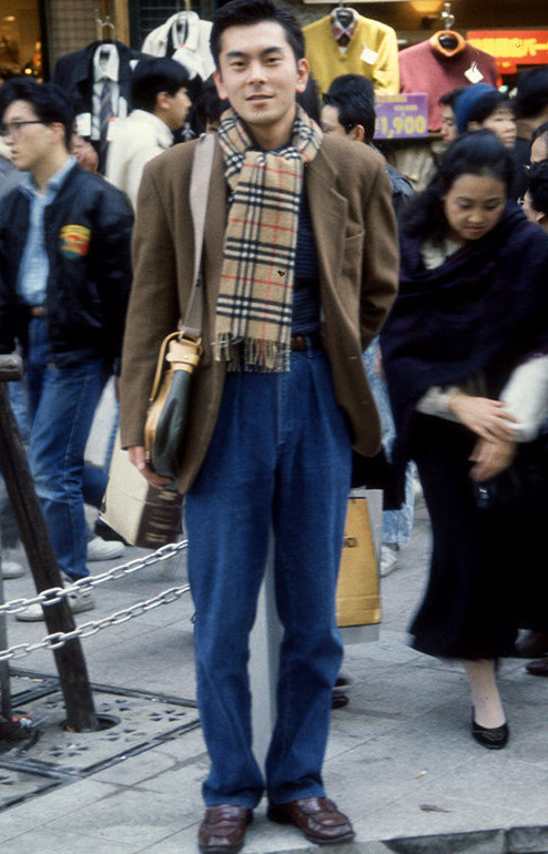 日本90年代的路人街拍男生平均身高170却穿出了180的气场