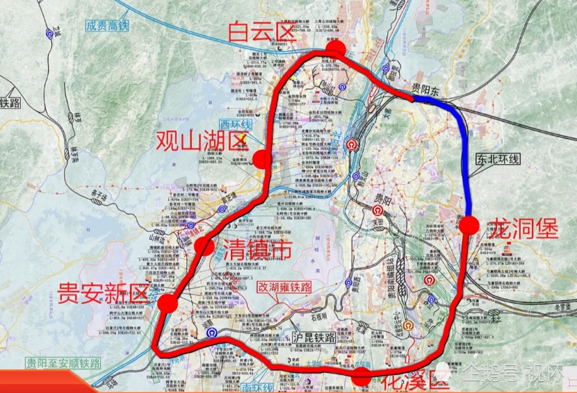 实际为贵阳绕城铁路,线路全长81