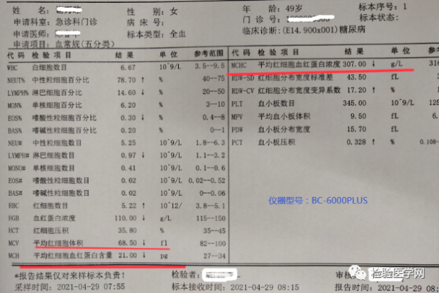 从血常规报告上看除了n:79%增高,rbc,hgb,plt基本正常,空腹血糖14.