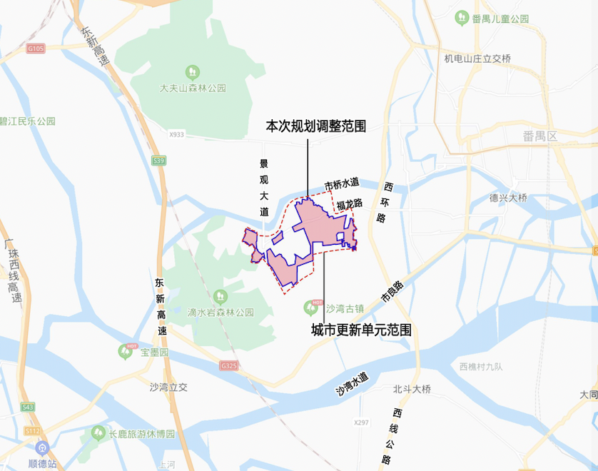 7月30日,在广州市规划和自然资源局官网,番禺区沙湾街福涌村城市更新