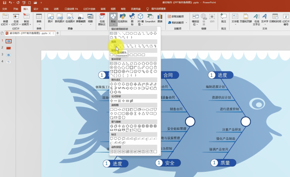 ppt制作鱼骨分析图,用对鱼骨图,事半功倍效率高