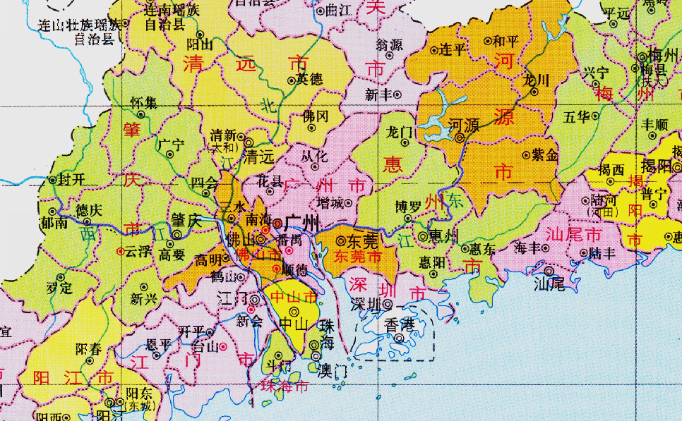 广东省的区划调整,21个地级市之一,佛山市为何没有1个