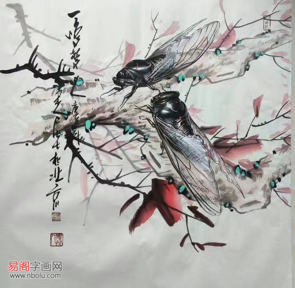 柳平作品赏析感受当代画蝉第一人的艺术魅力