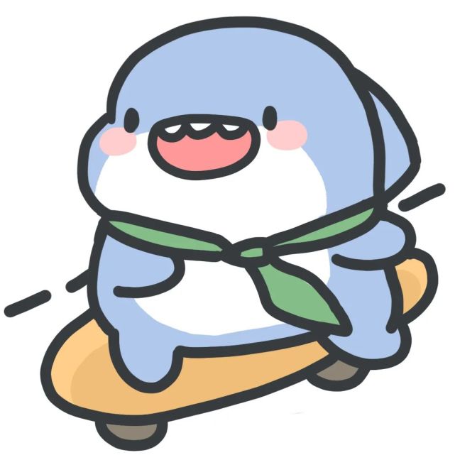 可爱鲨鱼表情包:"迷之自信"
