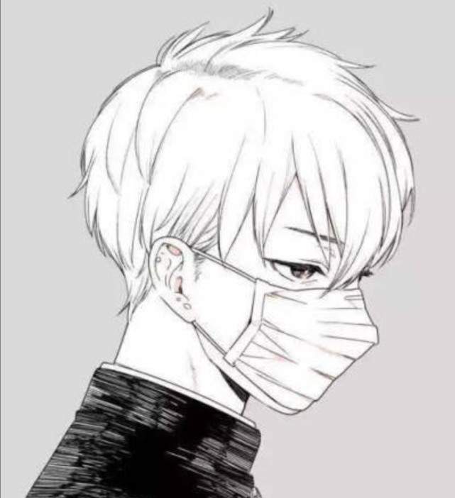 男生头像|侧脸 高冷 微丧