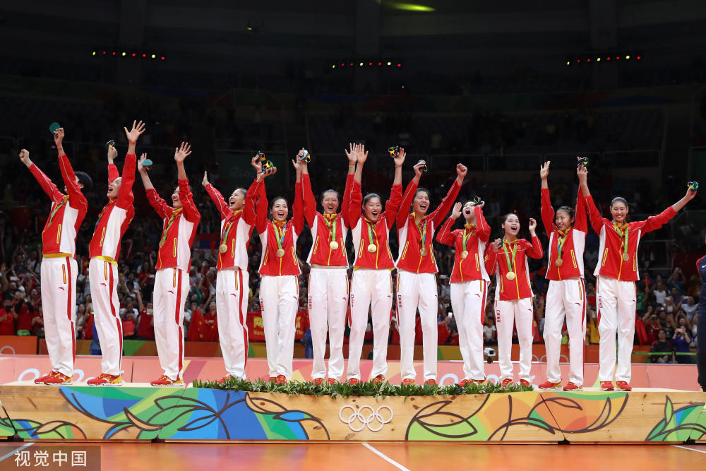 里约奥运会上夺冠的中国女排