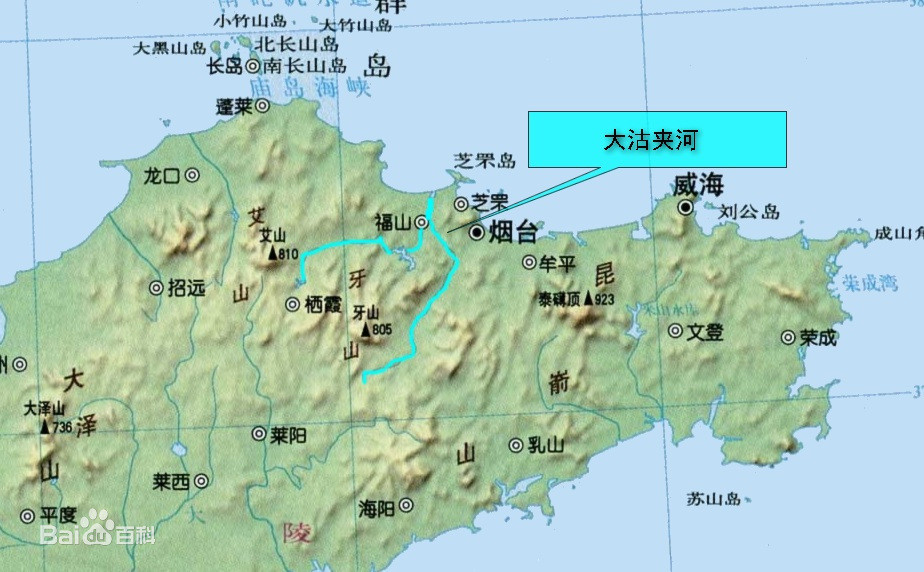 胶东半岛,是指胶莱河以东的山东半岛地区,北面是渤海,黄海与辽东半岛