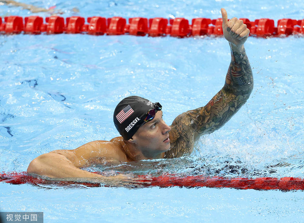 男子50米自由泳决赛 德雷塞尔破奥运会纪录摘得金牌