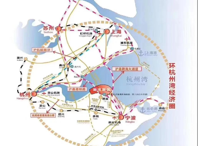 杭州湾新区位于上海,杭州,宁波三大都市几何中心,拥有得天独厚的地理
