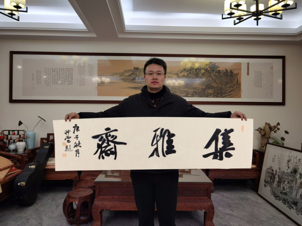 杨科云的书法有传统根基,古朴遒劲,痛快淋漓,连续斩获