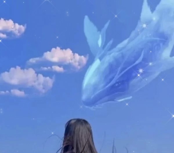 闺蜜版梦幻鲸鱼女头像