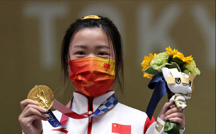 杨倩本次获得首金对我们的意义重大,每个国家对于首金都是势在必得的