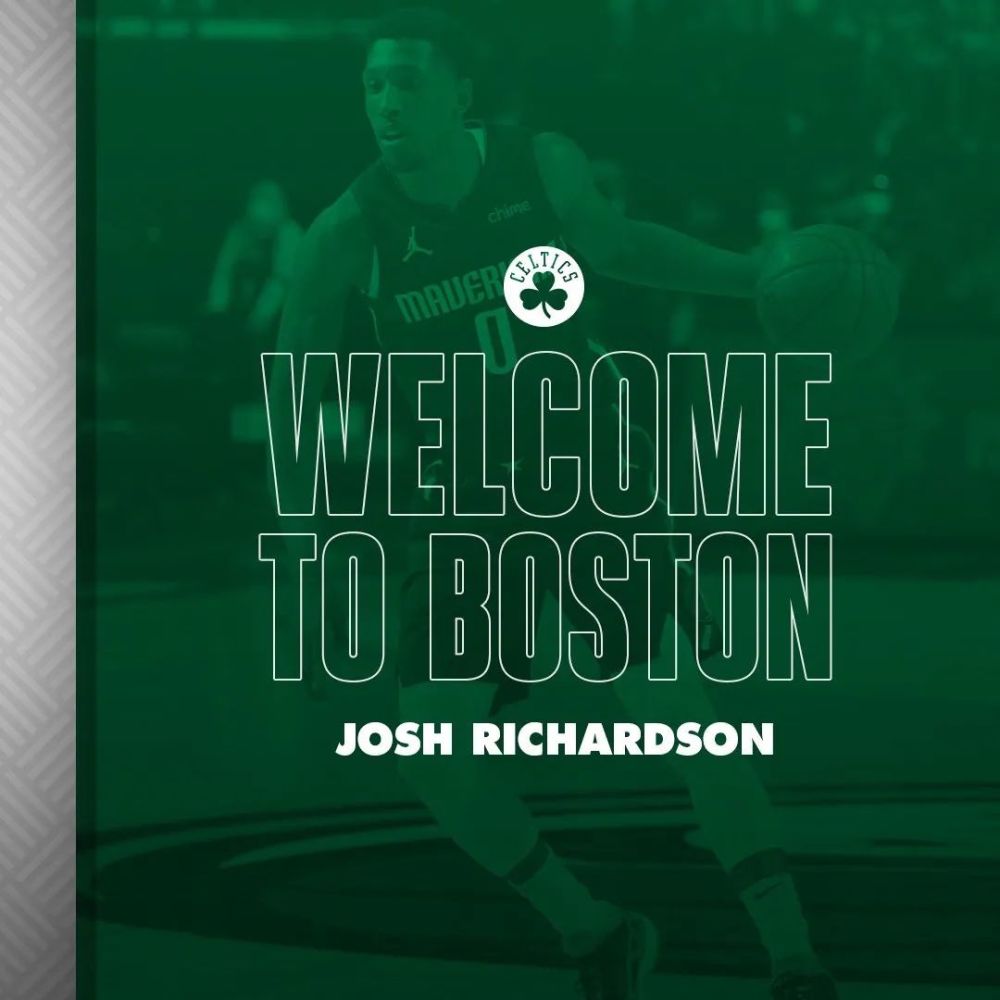 celtics 绿军官宣: josh richardson (约什·理查德森) 正式加盟球队