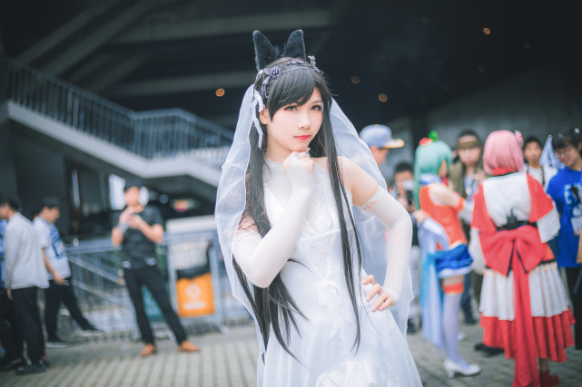 cosplay欣赏碧蓝航线爱宕花嫁33期