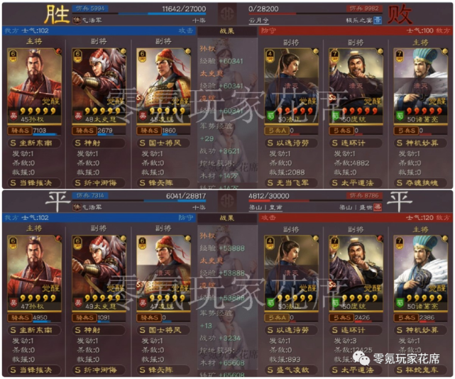 程普=另类孙权 太史慈 陆逊=全面孙权 太史慈 陆抗=法刀孙权 凌统