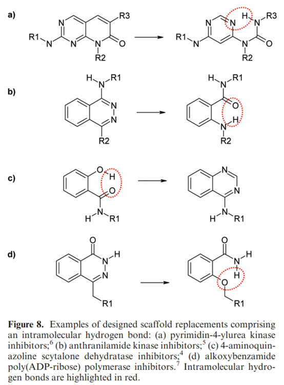 分子内氢键在药物设计中的作用