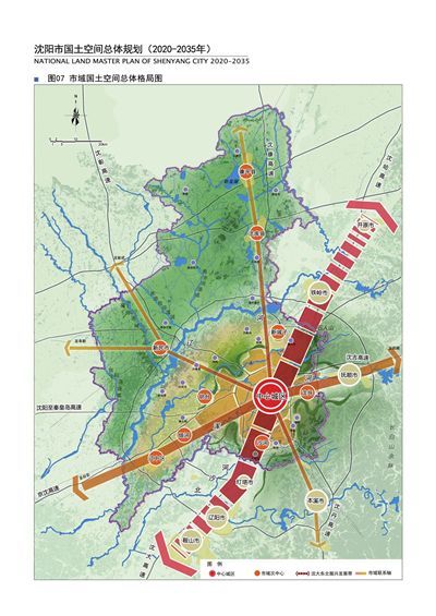 市域国土空间总体格局图 审图号:辽as(2021)22号