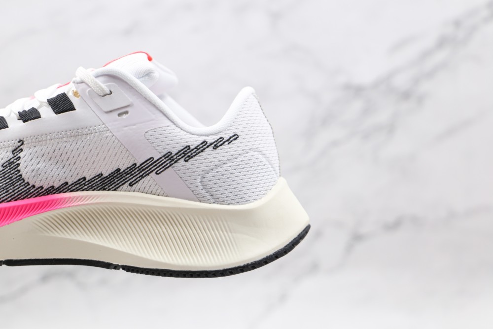 耐克nike air zoom pegasus 38登月38代白粉色线条钩慢跑鞋