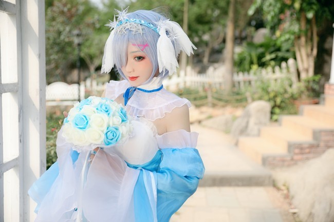 蕾姆水晶礼服cos,蕾姆相信你!