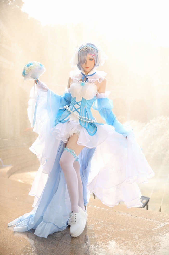 蕾姆水晶礼服cos,蕾姆相信你!