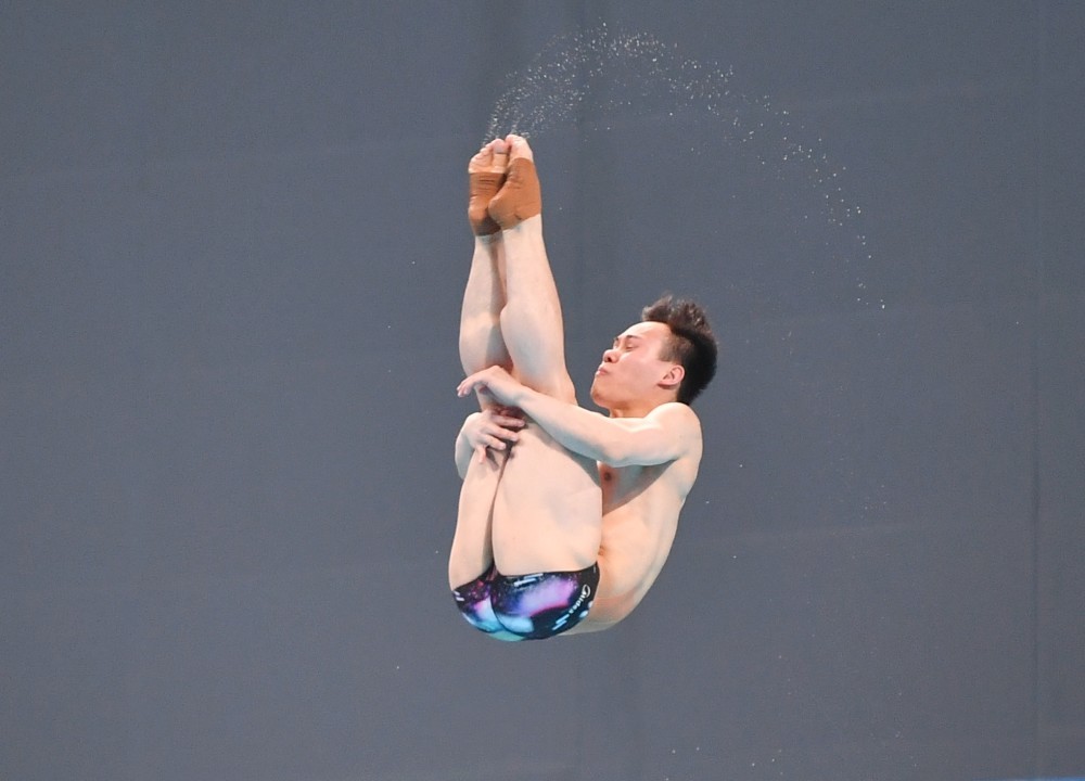 跳水男子单人3米板预赛王宗源谢思埸变对手双保险全力冲金
