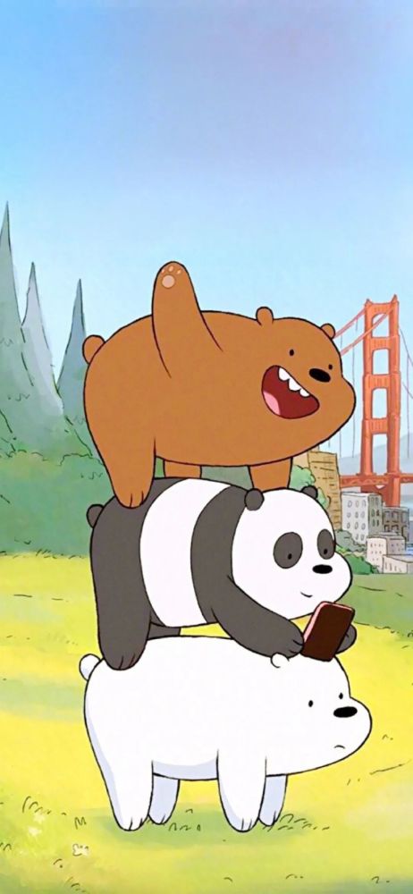 壁纸|可爱卡通壁纸咱们裸熊