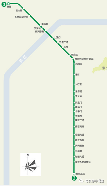 南京地铁最新运营图:1号线,3号线,s8号线部分区段停运