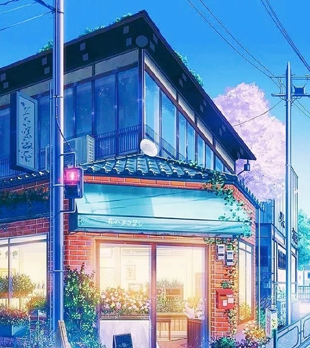 日系治愈插画背景图,每天都有小幸运