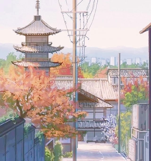 日系治愈插画背景图,每天都有小幸运