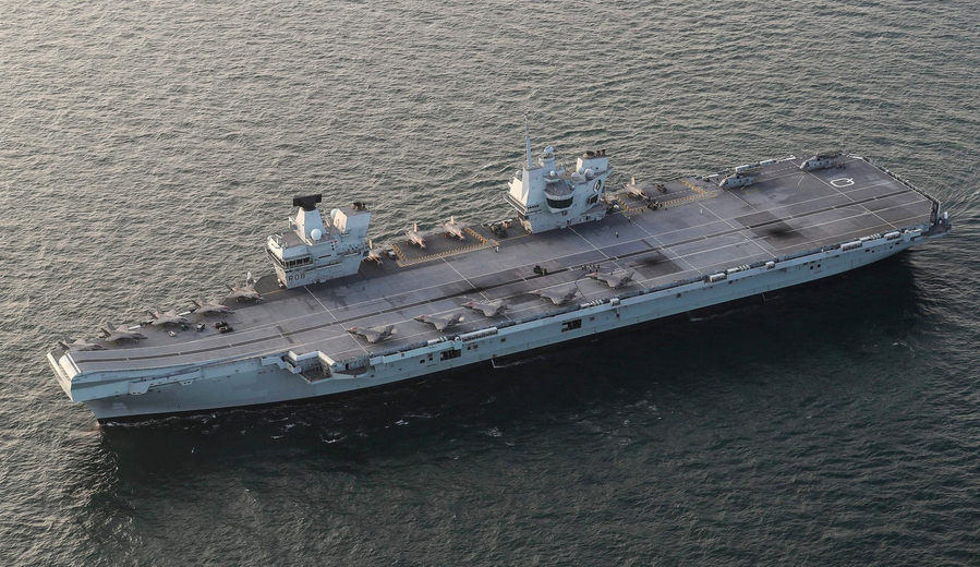 "伊丽莎白女王"号航母已经在本月27号进入亚洲太平洋地区