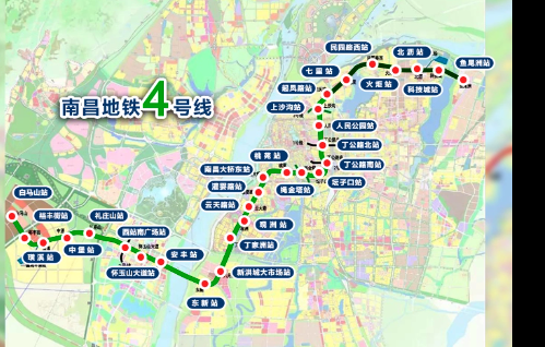 南昌地铁4号线今天下午实现全线电通