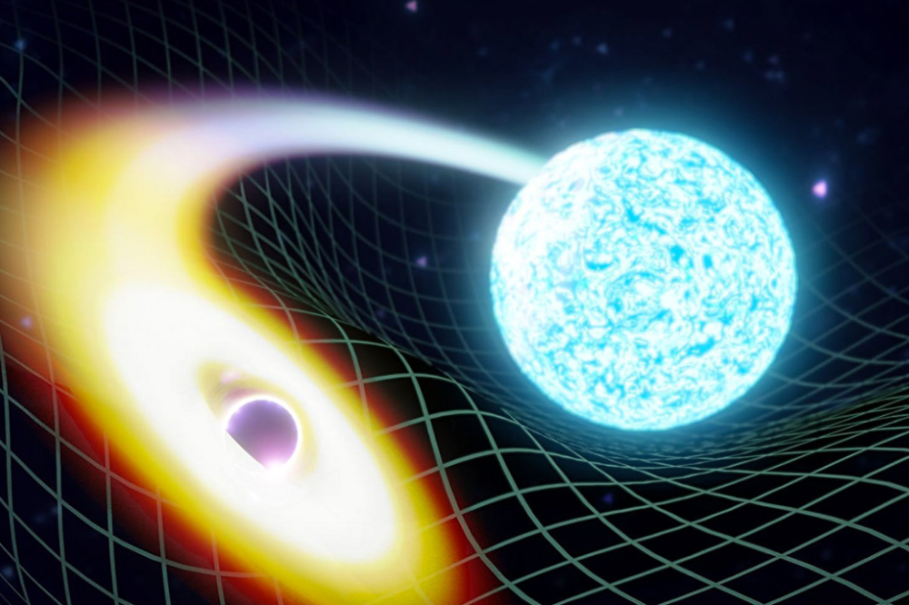 太空罕见的一幕:天文学家首次发现黑洞吞噬中子星,爱因斯坦又对了
