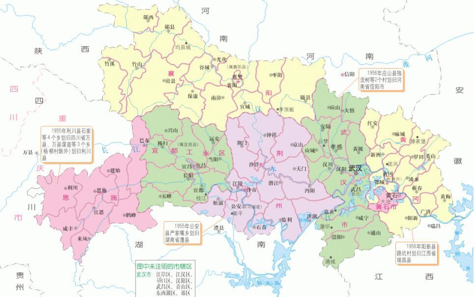 湖北省的区划调整,12个地级市之一,黄冈市为何有10个区县?