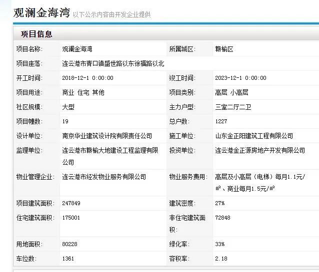 实现逆袭赣榆观澜金海湾小区新房预售比邻徐福片区是其最大优势