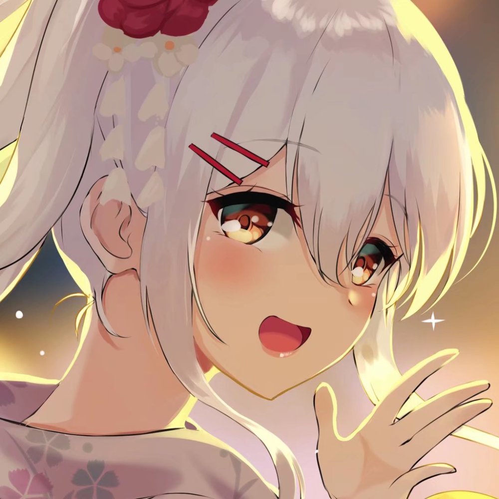 今日份的p站动漫图片精选:白毛控