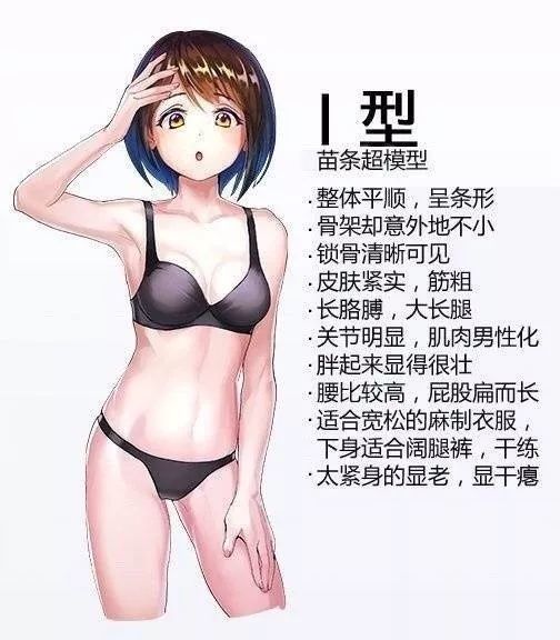 女生身材的四个类型