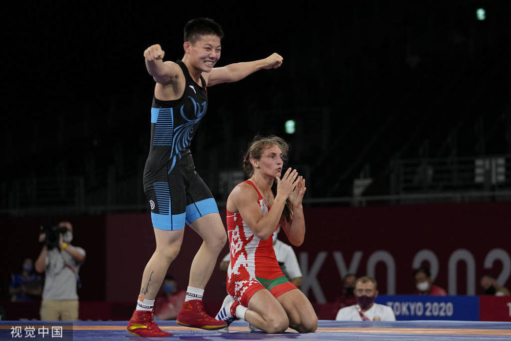 奥运女子自由式摔跤53公斤 庞倩玉艰难取胜晋级决赛